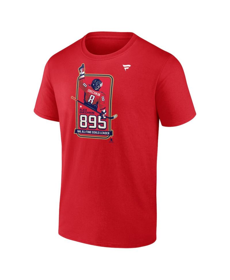 Men's Alexander Ovechkin Athletic Red Washington Capitals NHL All-Time Leading Goal Scorer Locker Room T-Shirt