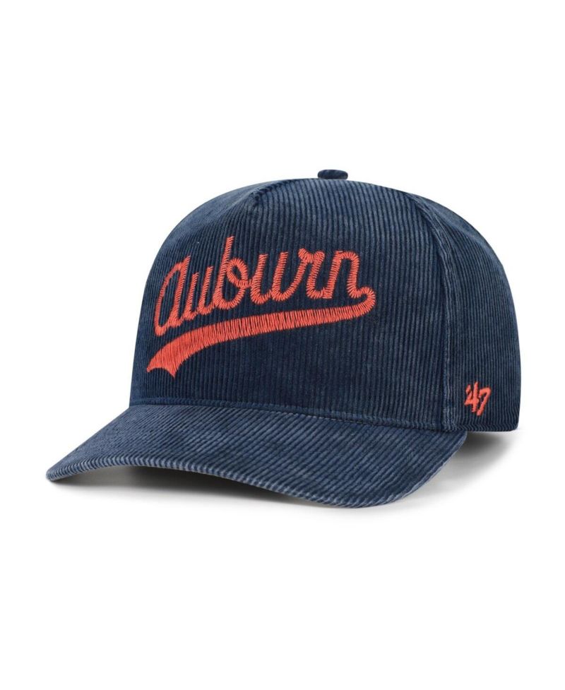Men's Navy Auburn Tigers Reclaim Snow Wash Corduroy Hitch Adjustable Hat
