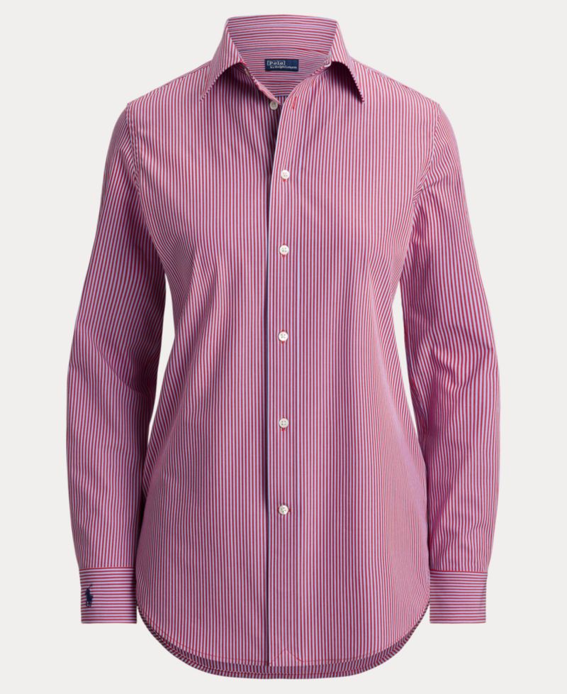 Women's End-On-End Stretch Slim Fit Cotton Shirt