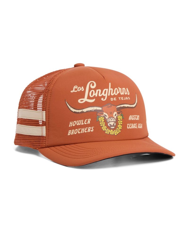 Men's and Women's Texas Orange Texas Longhorns Bevo Foam Adjustable Trucker Hat