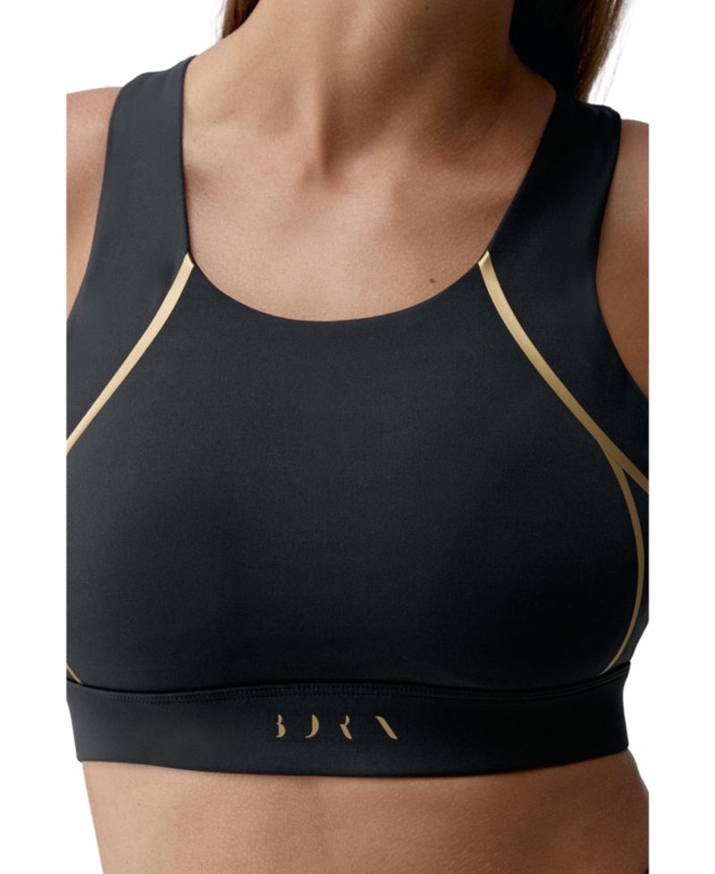 Women's Gold Medium Support Performance Sport Top
