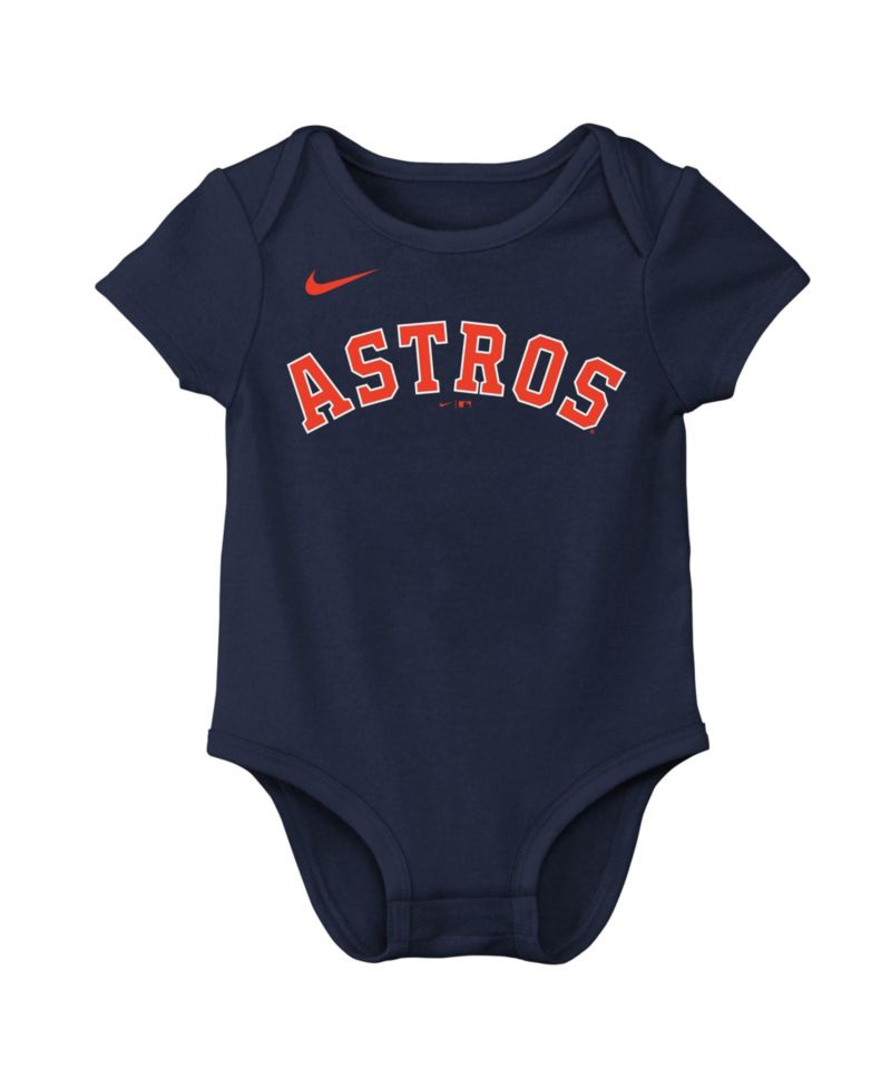 Baby Boys and Girls Jose Altuve Navy Houston Astros Name & Number Bodysuit