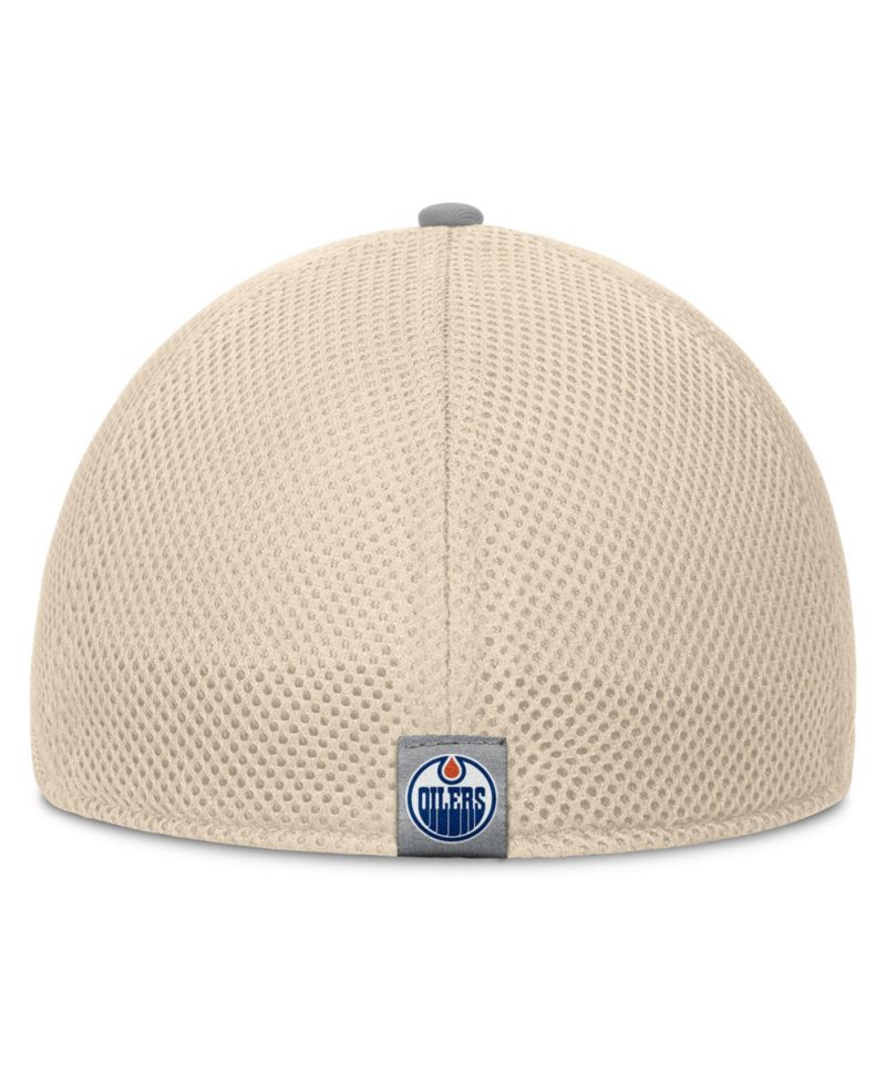 Men's Tan Edmonton Oilers Fundamentals Span Flex Hat