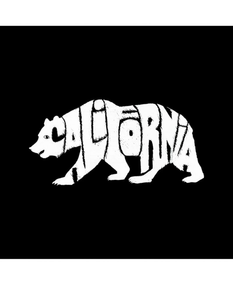Men's Word Art Hooded Sweatshirt - California Bear