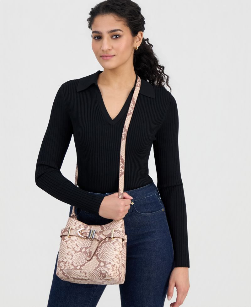 Nailaa Belted Snake Crossbody