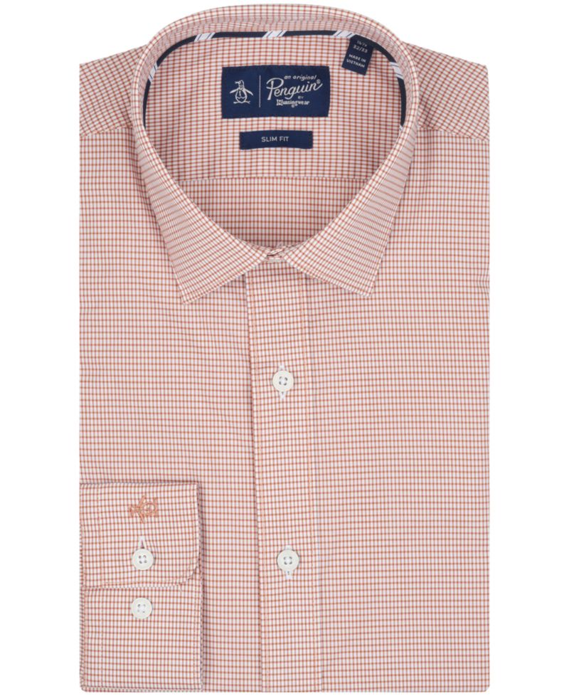 Men's Spread-Collar Dress Shirt
