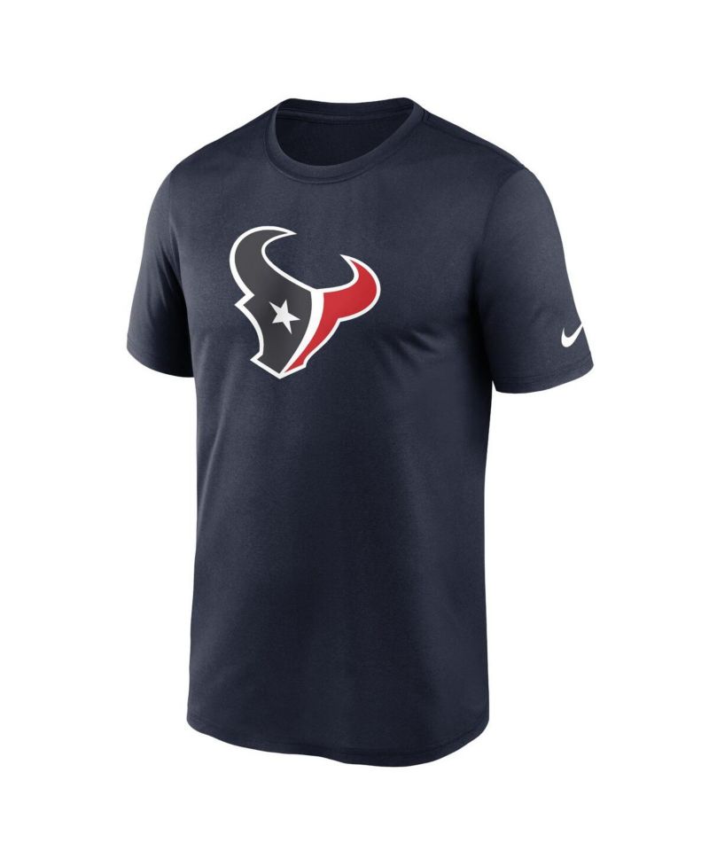 Men's Navy Houston Texans Legend Logo Performance T-Shirt