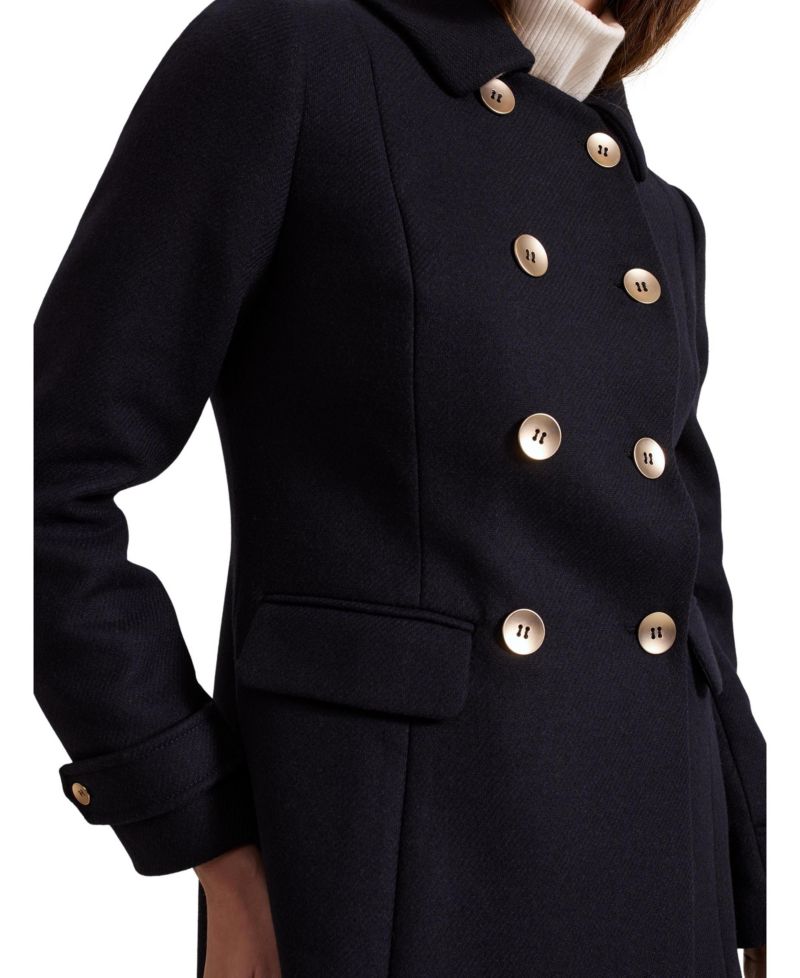 Women's Aurelie Military Double-Breasted Wool-Blend Coat
