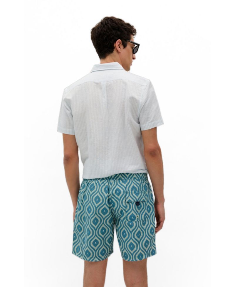 Men's Bridges Short Lined Swim Trunks