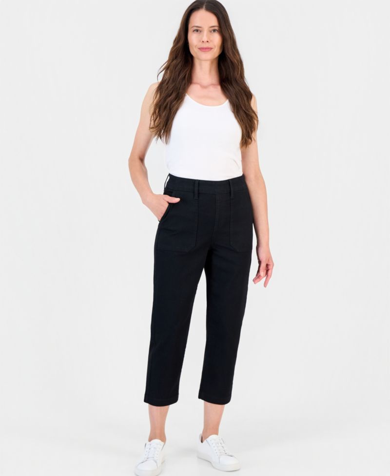 Women's High-Rise Pull-On Utility Ankle Jeans
