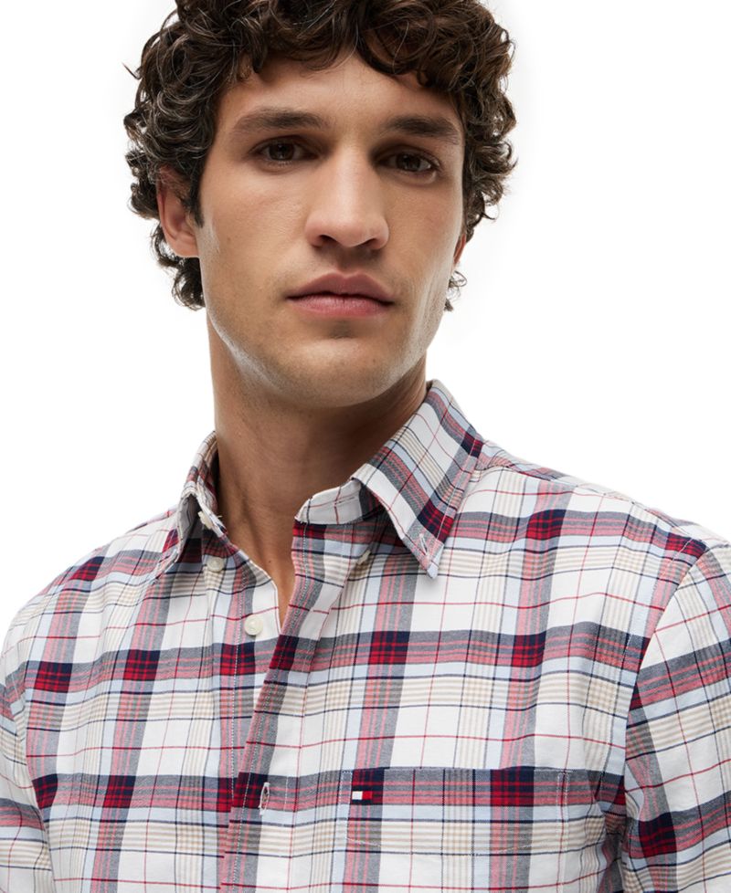 Men's Oxford Medium Check Regular-Fit Shirt