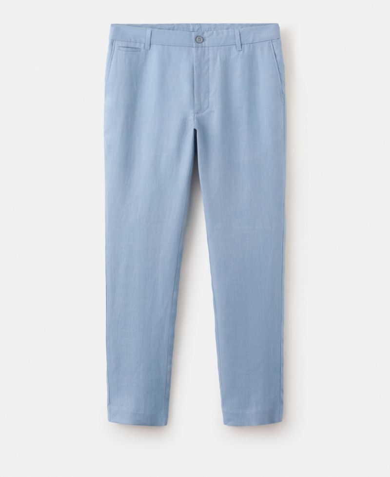 Men's Slim-Fit Linen Pants