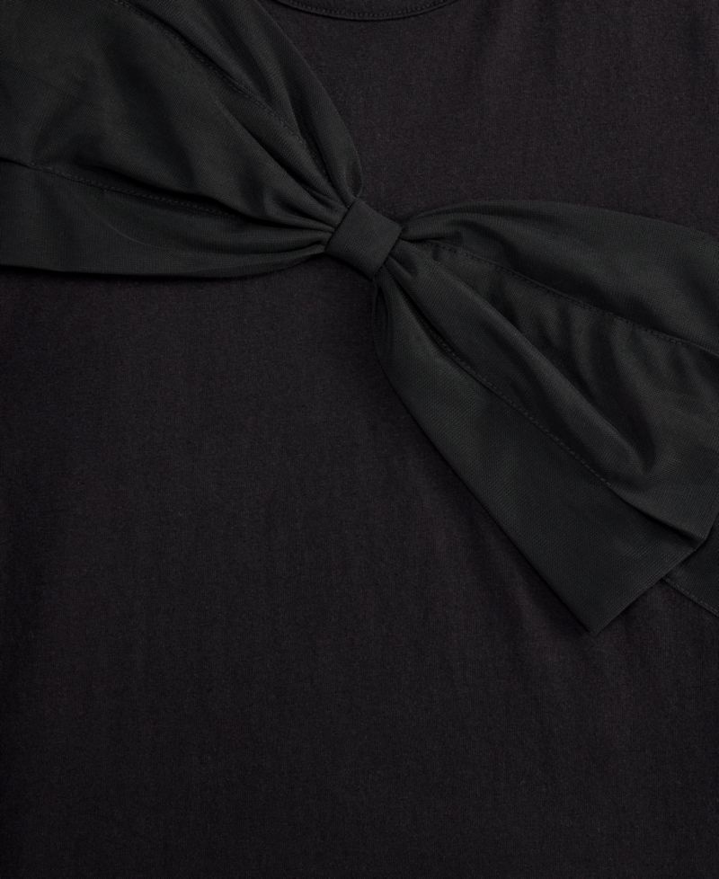 Girls' 5-20 Bow Applique Detail Top