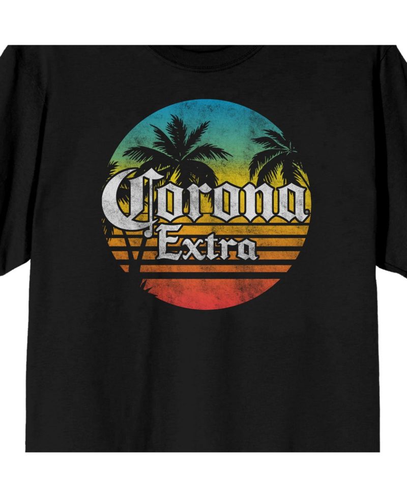 Men's Logo Gradient Black T-Shirt-Small