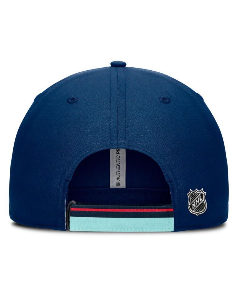 Men's Navy/Light Blue Seattle Kraken Authentic Pro Ripstop Adjustable Hat