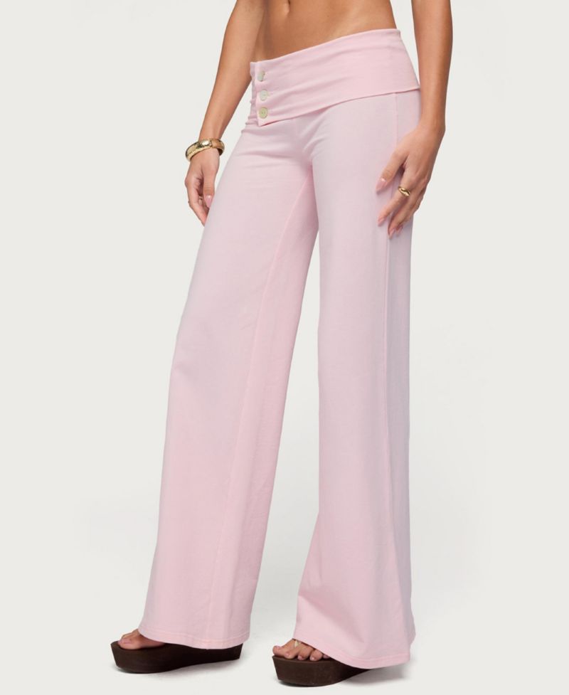 Women's Poppy Foldover Wide Leg Pants