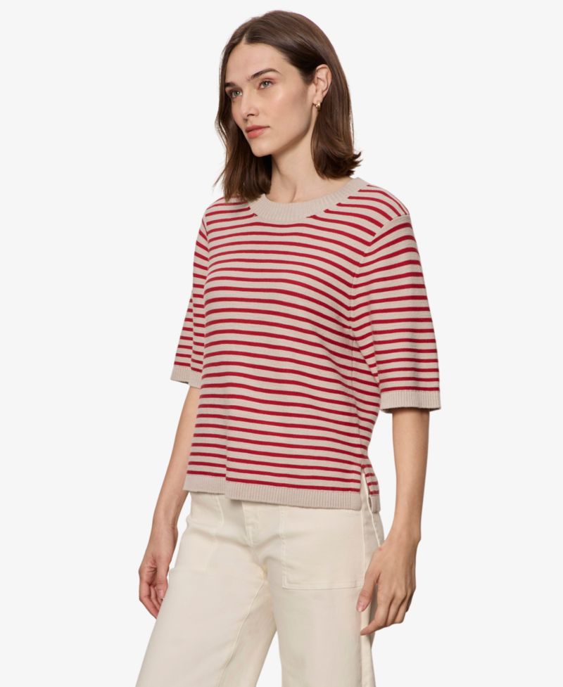 Women's Semi-Cropped Crewneck Sweater