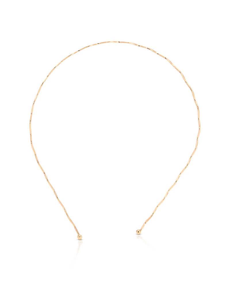 Gold Tone Zig Zag Headband