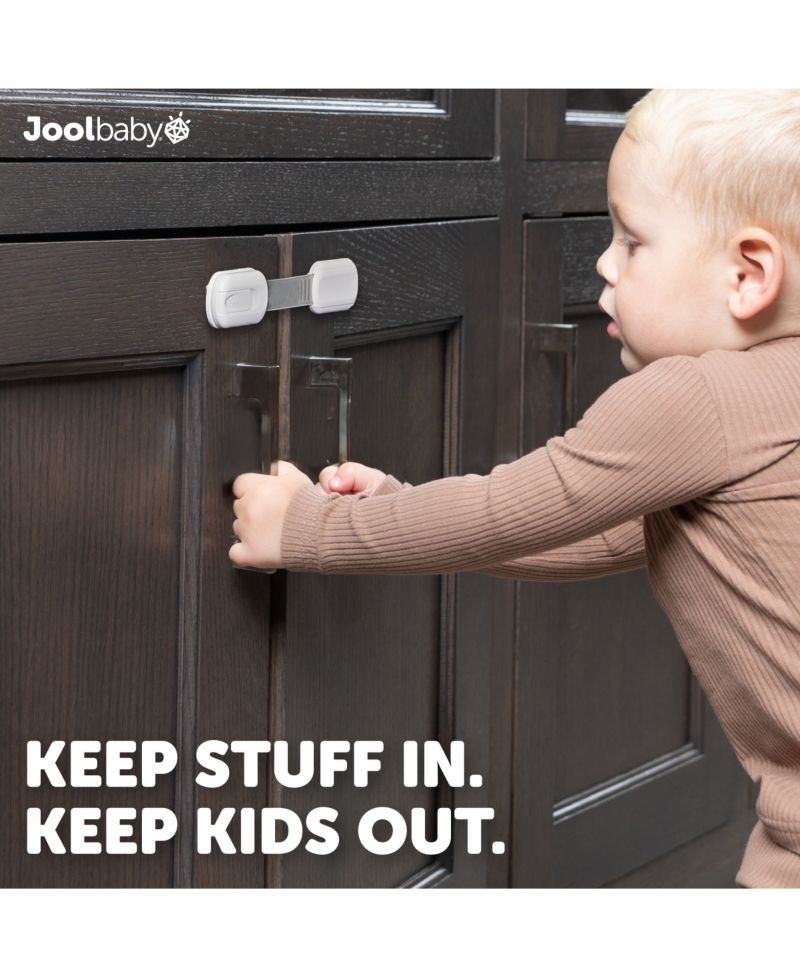 Toddler Multi-Use Safety Strap for Cabinets, Fridges, Drawers, Damage-Free Adhesives Safety - 12 Pack