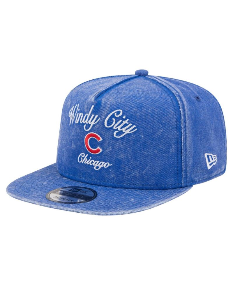 Men's Royal Chicago Cubs City Slogan A-Frame 9FIFTY Snapback Hat