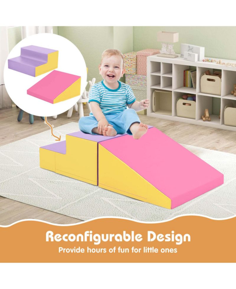 Step and Slide Climber for Infants and Toddlers Baby Foam Structure