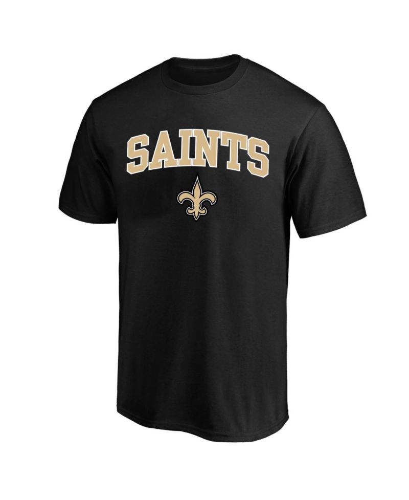 Men's Black New Orleans Saints Big & Tall Arch Logo T-Shirt
