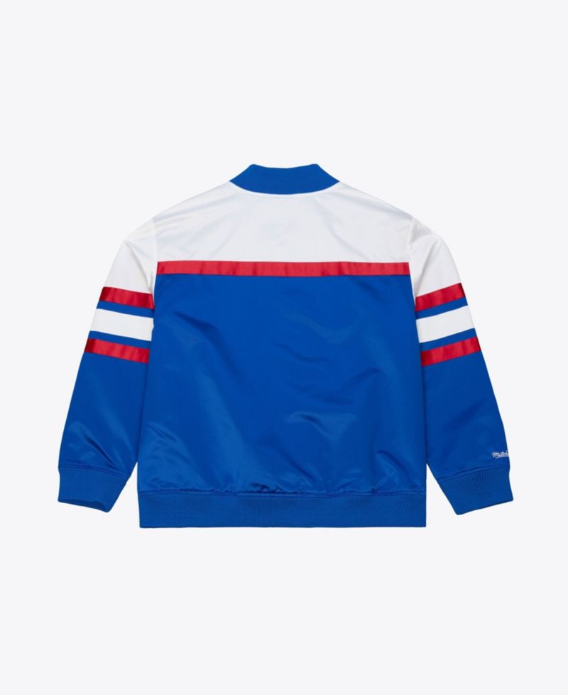 Men's Royal Buffalo Bills Head Coach Lightweight Full-Snap Satin Jacket