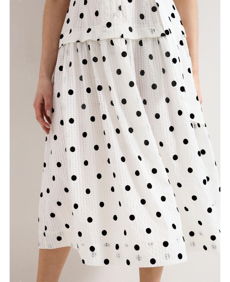 Women's Adele Polka-Dot A-Line Midi Dress