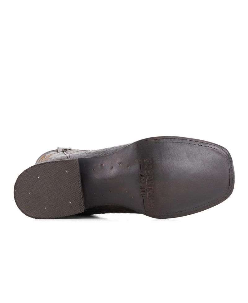 Men's Croco Embossed Leather Cowboy Boots