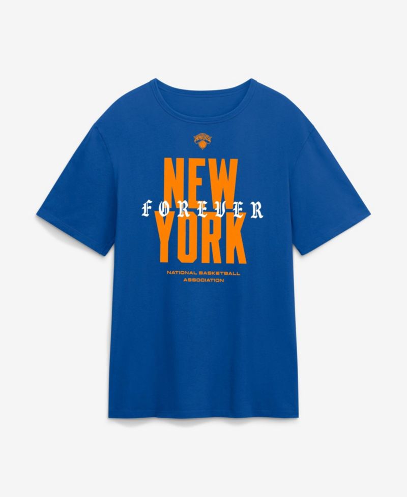 Men's Blue New York Knicks NY Forever Legacy Cotton T-Shirt