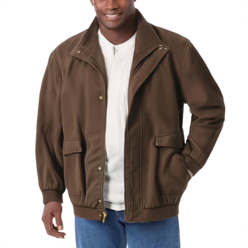 Men's Microsuede Bomber Jacket