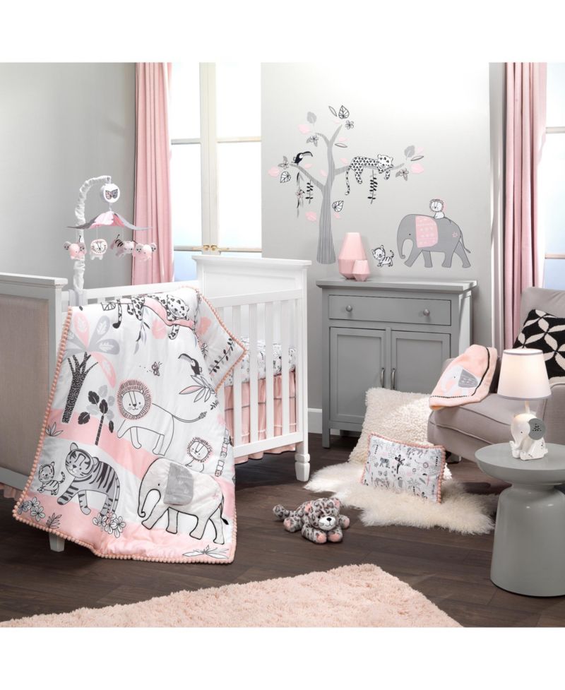 Happy Jungle Musical Safari Animals Crib Mobile