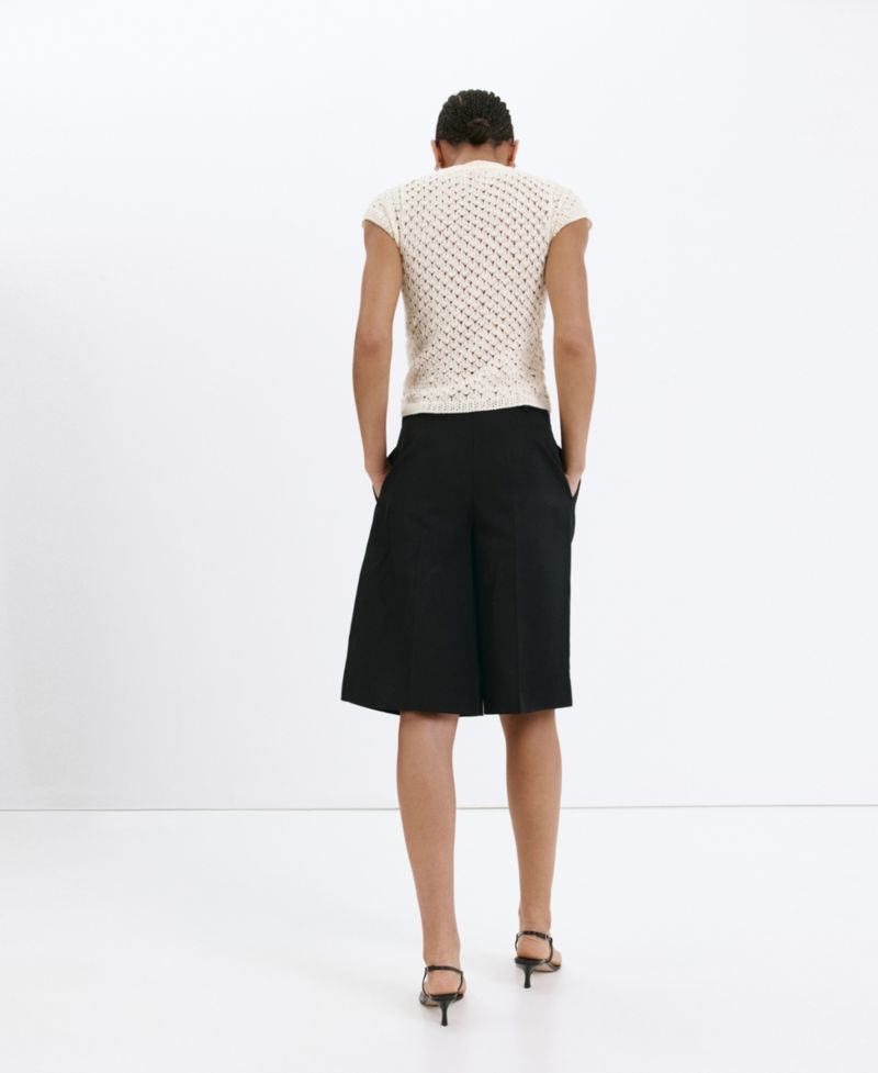 Women's Openwork Knit Top