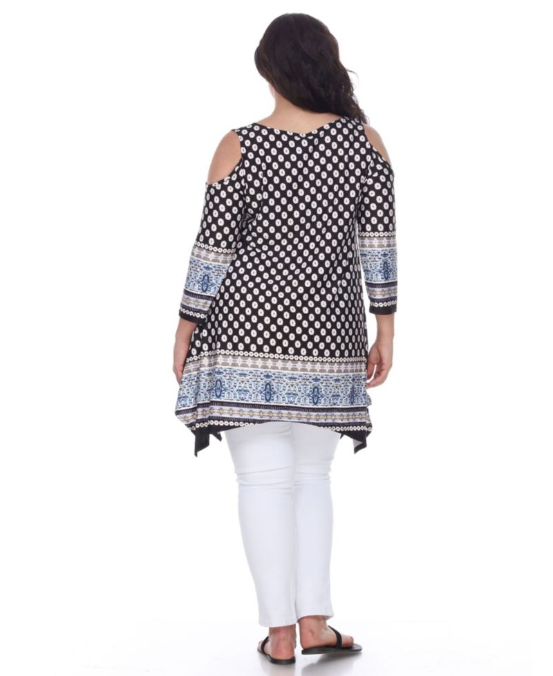 Plus Size Antonia Cut-Out Shoulder Tunic
