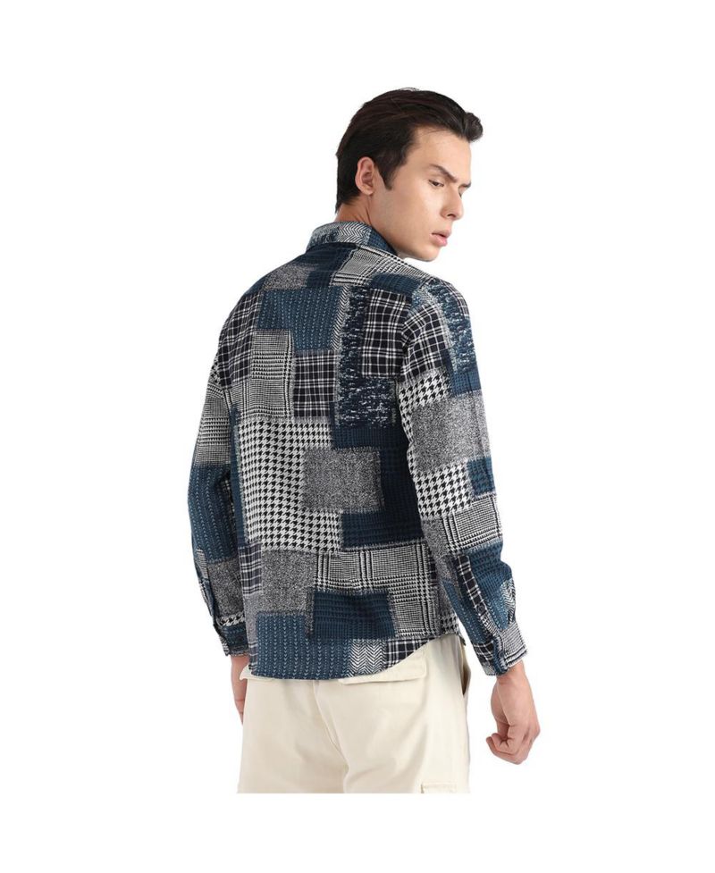 Men's Herringbone Block Shirt