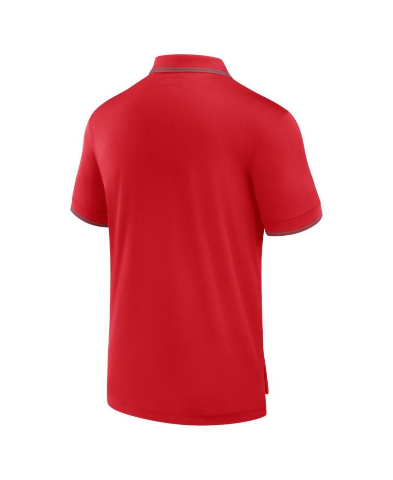 Men's Red Philadelphia Phillies Pique Polo Shirt