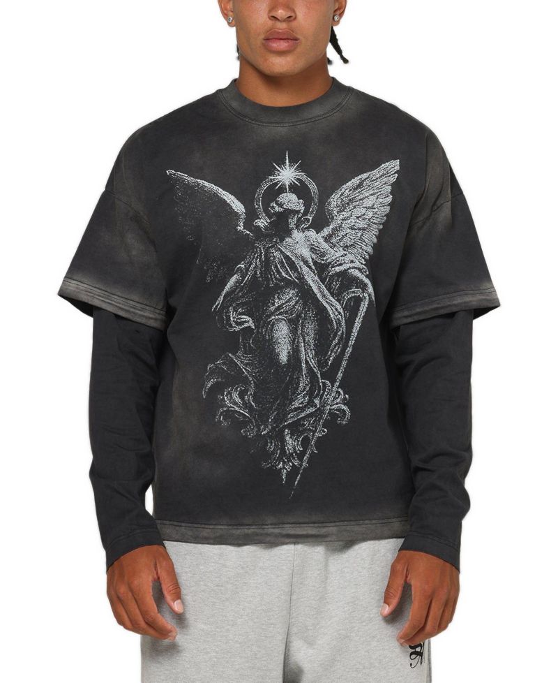 Men's Celestial Layered Long Sleeve T-Shirt