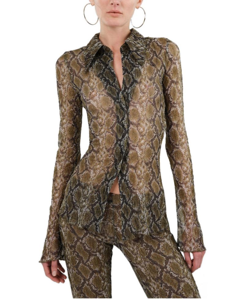 Women's Snake Print Shirt