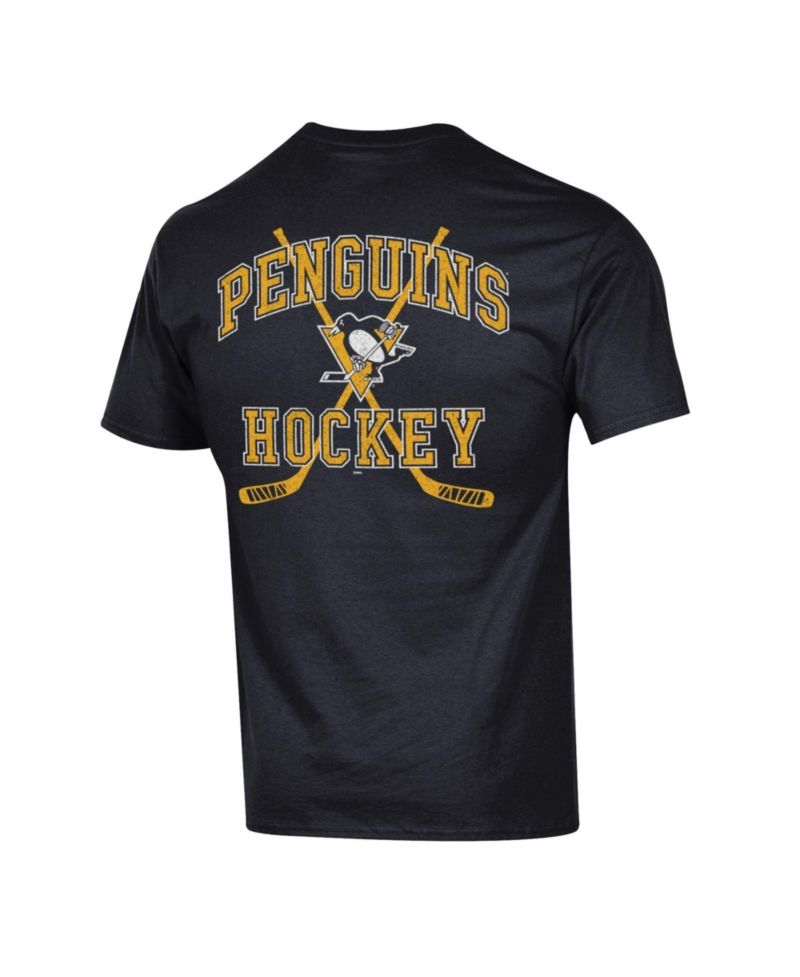 Men's Pittsburgh Penguins Stick With It Jersey Oversized-Graphic Crew Neck T-Shirt