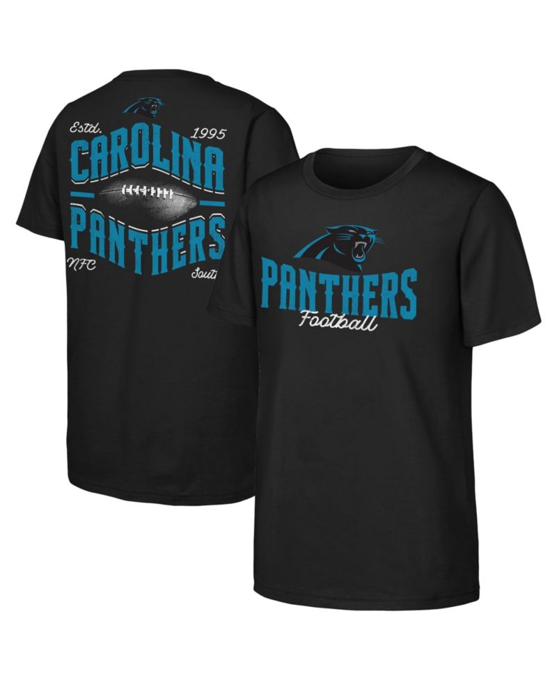 Big Boys and Girls Black Carolina Panthers Top Pick T-Shirt