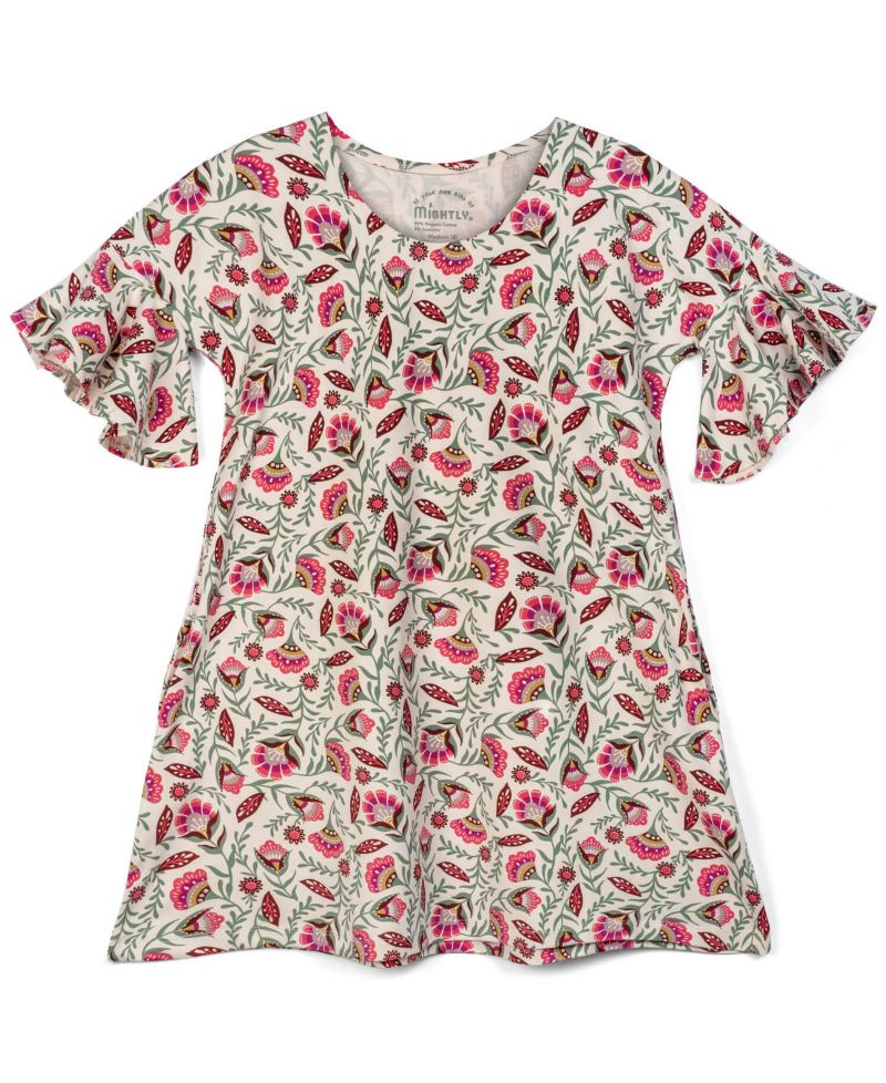 Toddler Girls Fair Trade Organic Cotton Cascade Dress