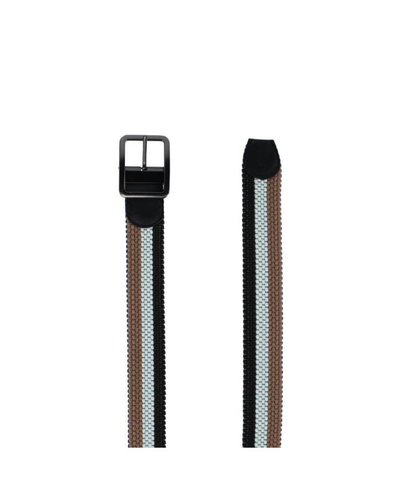 Big & Tall Matias Stripe Reversible Braided Casual Golf Belt