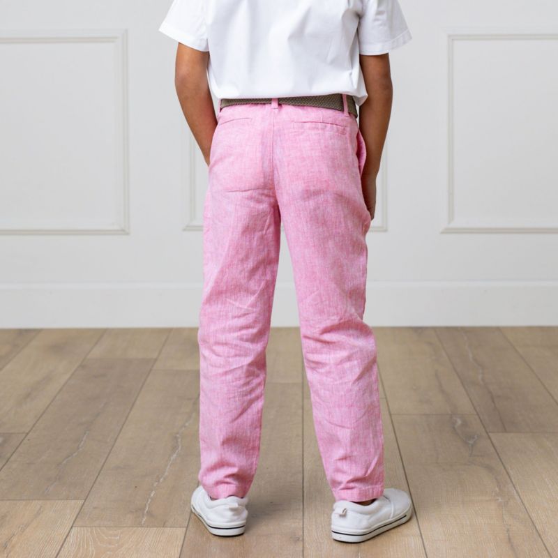 Toddler Boys Hope and Henry Heirloom Linen Suit Pant