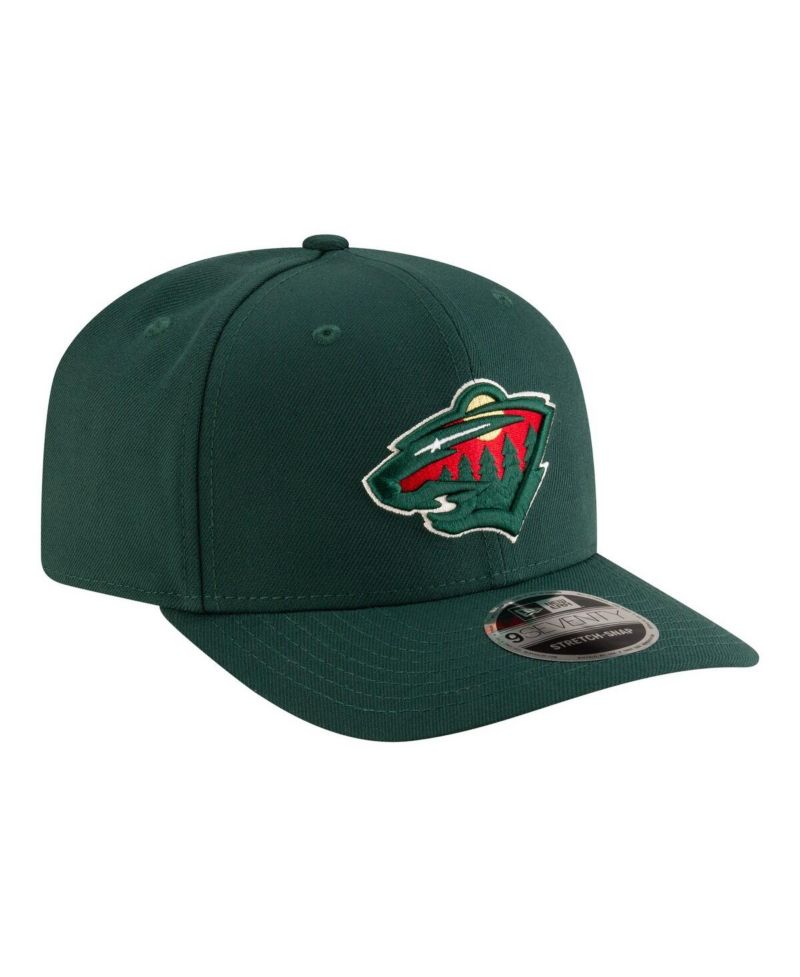Men's Green Minnesota Wild 9SEVENTY Stretch-Snap Adjustable Hat