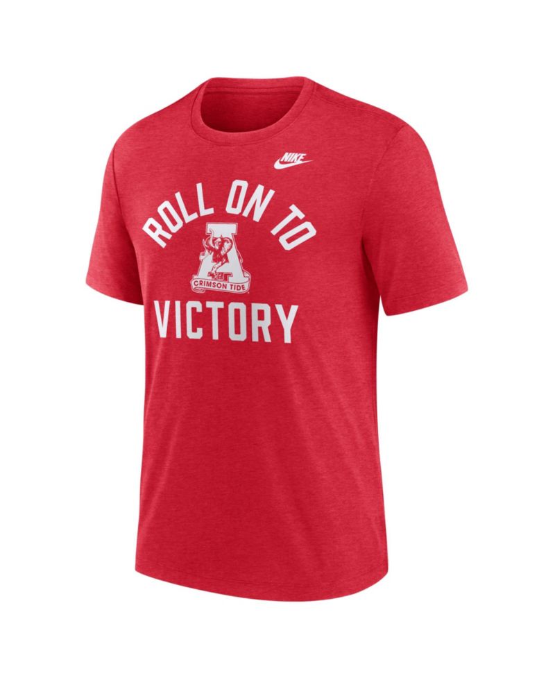 Men's Heather Scarlet Ohio State Buckeyes Legacy Mantra Tri-Blend T-Shirt