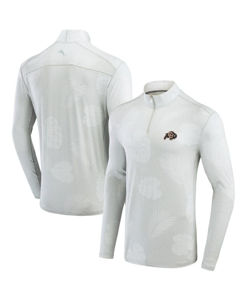 Men's Gray Colorado Buffaloes Delray Frond IslandZone Half-Zip Sweatshirt