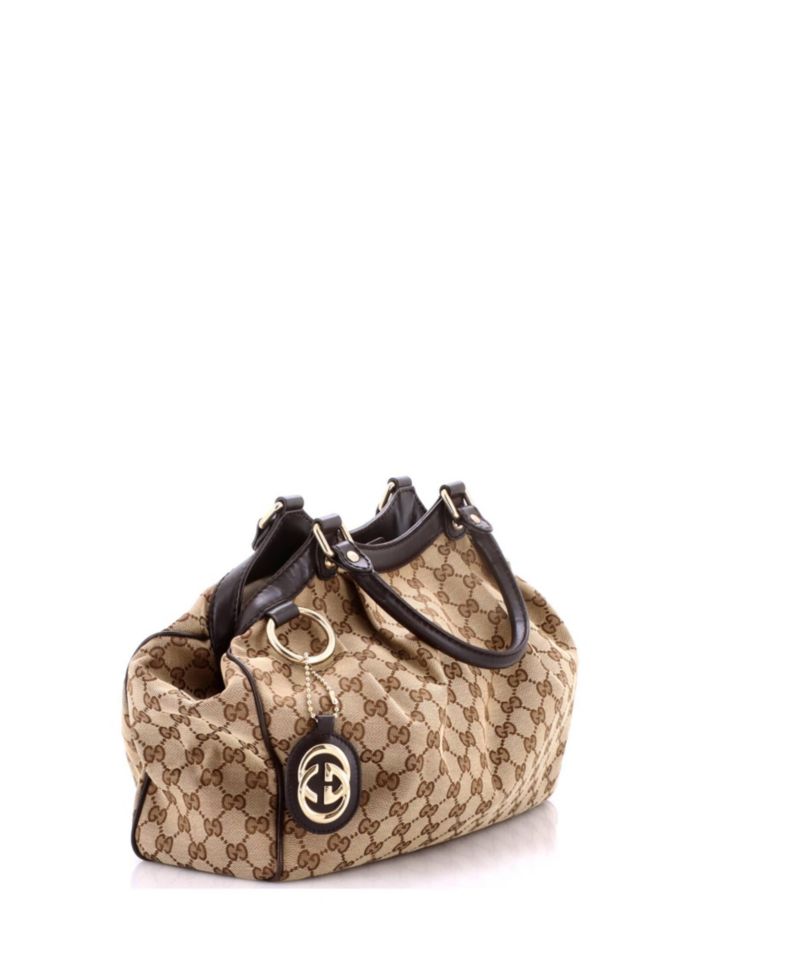 Medium Sukey Tote GG Canvas with Leather