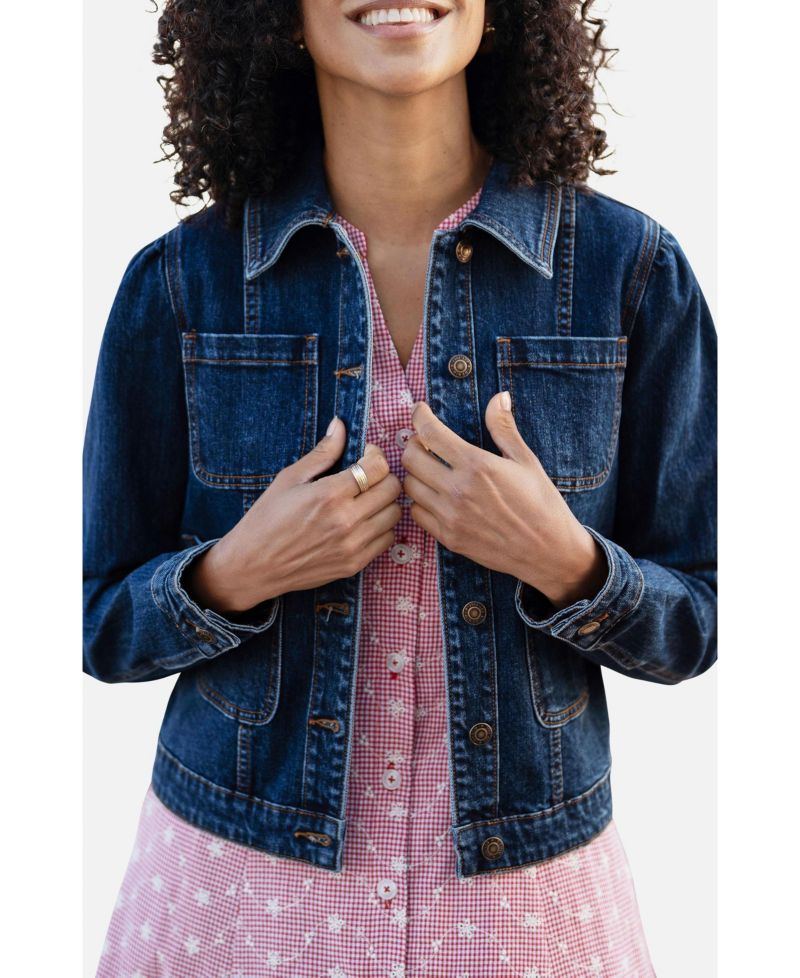 Women's Stretch Denim Pocket Detail Jacket