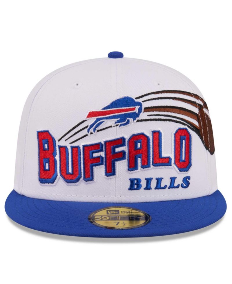 Men's White/Royal Buffalo Bills Retro Swoop 59FIFTY Fitted Hat