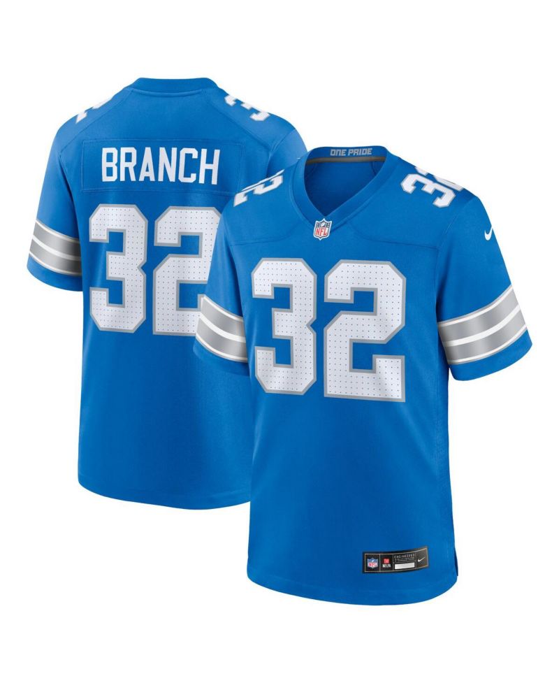 Men's Brian Branch Detroit Lions Game Jersey